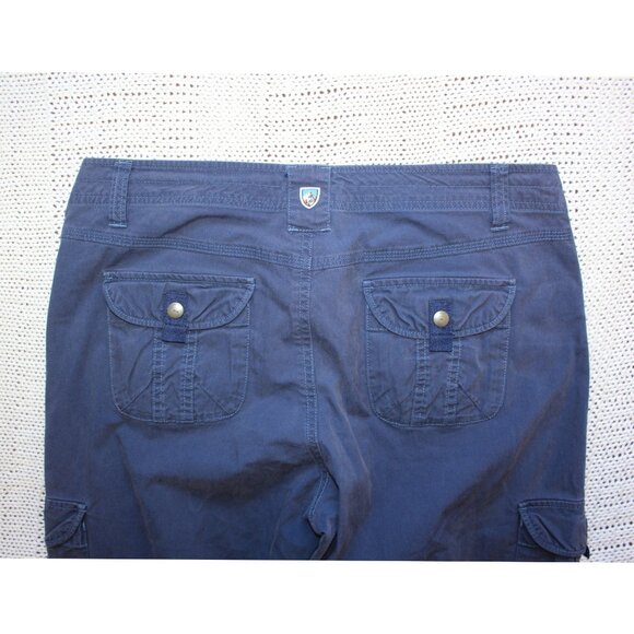 Kuhl Splash Roll Up women's Cargo Pants size 10R Blue Outdoor Hiking Casual - Picture 11 of 12
